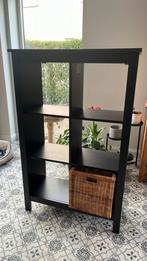 Zwarte Kallax kast Ikea, Huis en Inrichting, Ophalen, Gebruikt, 100 tot 150 cm, 100 tot 150 cm