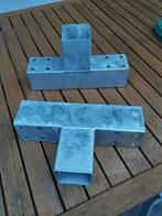 Koppelstuk gegalvaniseerd voor palen 71mmx71mm 2 stuks = 10€, Ophalen, Nieuw, Overige typen