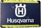 Metalen HUSQVARNA vintage look wandplaat - 20x30cm, Nieuw, Reclamebord, Ophalen of Verzenden