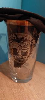 Zilver zuur glas DOG ALE Roelants Brussel ., Verzamelen, Ophalen of Verzenden, Gebruikt, Glas of Glazen, Overige merken