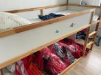 Hoogslaper: afmeting bed 90x200 cm, Huis en Inrichting, Slaapkamer | Bedden, Ophalen, 90 cm, Eenpersoons, Bruin