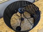 Lustre noir en tissu et métal, Ophalen, Gebruikt, Metaal, Contemporain