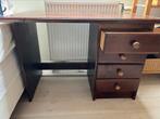Bureau met lades grenenhout, Ophalen, Gebruikt, 100 tot 150 cm, Minder dan 100 cm