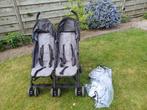 Dubbele buggy, Kinderen en Baby's, Ophalen, Gebruikt, Overige merken, Verstelbare rugleuning