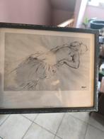 danseuse nue de edgar degas  signe, Antiek en Kunst, Ophalen of Verzenden
