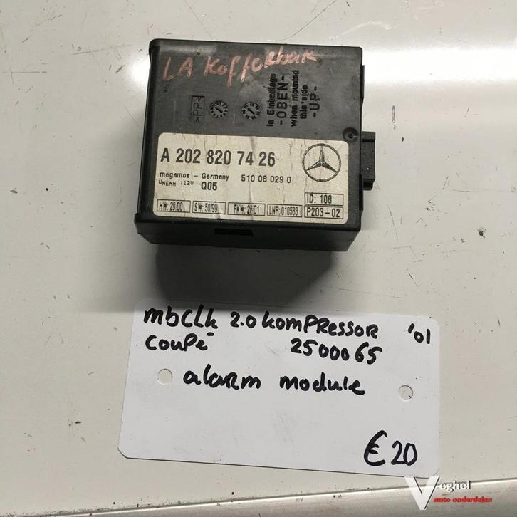 Mercedes CLK Cabrio 2.0 compressor 2000 wagennr 2500065  Ala, Auto-onderdelen, Elektronica en Kabels, Gebruikt, Ophalen of Verzenden