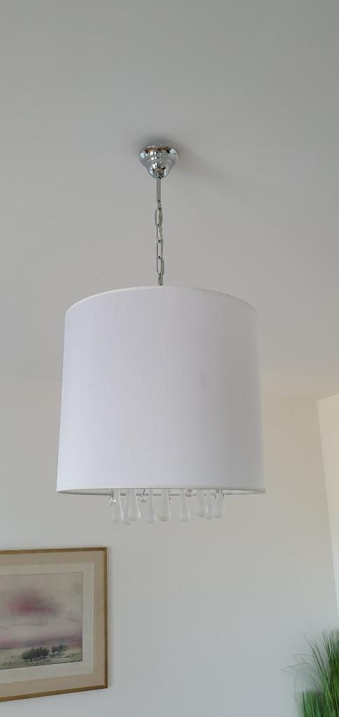 Lustre suspension, Huis en Inrichting, Lampen | Hanglampen, Zo goed als nieuw, Stof, Ophalen