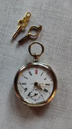 Montre à gousset fonctionnelle avec clés (Vintage), Overige merken, Zakhorloge, Staal, Ophalen of Verzenden