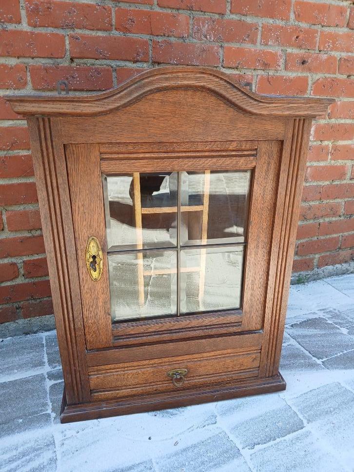 Vitrinekastje met sleutel, Antiek en Kunst, Curiosa en Brocante, Ophalen