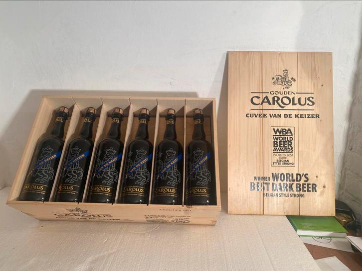 volle kist Gouden Carolus 2015, Verzamelen, Biermerken, Zo goed als nieuw, Ophalen