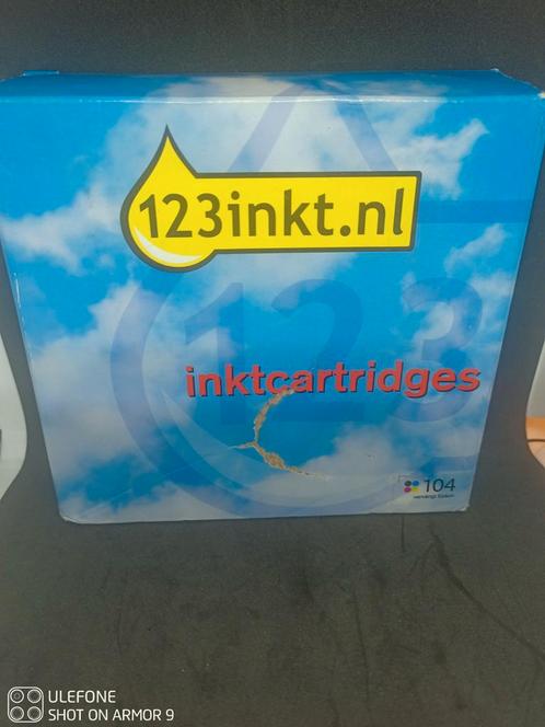 4 FLESSEN INKT NR. 104 VOOR EPSON PRINTER, Computers en Software, Printerbenodigdheden, Nieuw, Cartridge, Ophalen of Verzenden