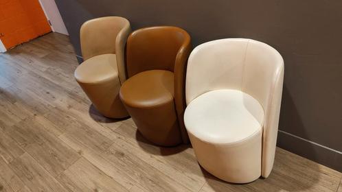 Designerstoelen (PALAU ARIL), Huis en Inrichting, Stoelen, Gebruikt, Vijf, Zes of meer stoelen, Leer, Overige kleuren, Ophalen of Verzenden