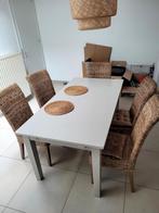 Table avec 6 chaises, Maison & Meubles, Salles à manger complètes, Comme neuf, Enlèvement ou Envoi