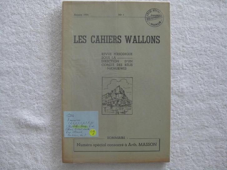 Namur Ville et Province – régional – Rèlis Namurwes - 1954, Livres, Histoire nationale, Utilisé, Enlèvement ou Envoi