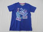 Zara felblauwe t-shirt met geluidscassettes maat 140, Kinderen en Baby's, Kinderkleding | Maat 140, Jongen, Gebruikt, Ophalen of Verzenden