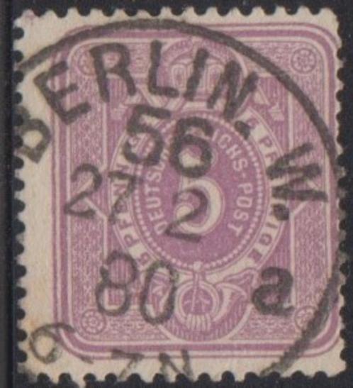 1875 - EMPIRE ALLEMAND - Figurine + BERLIN W. [Potsdamer Bah, Timbres & Monnaies, Timbres | Europe | Allemagne, Affranchi, Empire allemand