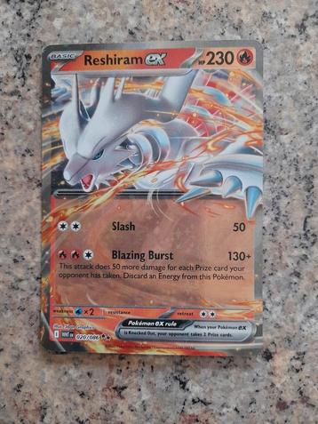 White Flare Reshiram ex 020  beschikbaar voor biedingen
