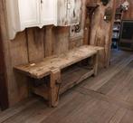 robuuste lage oude werkbank   234 cm lang, Ophalen