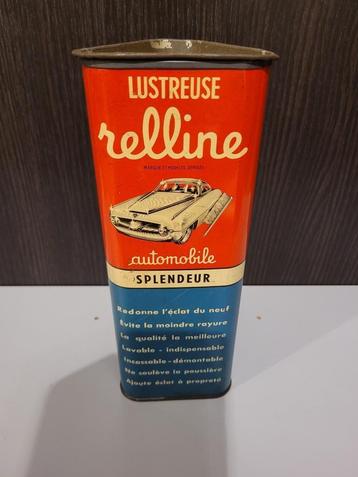 Oude kit voor het polijsten van auto's, relline-reclame beschikbaar voor biedingen