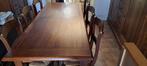 Eettafel met 6 stoelen en hoge dressoirkast, Huis en Inrichting, Tafels | Eettafels, Ophalen, Gebruikt, Rechthoekig, Overige houtsoorten