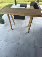 Table bar haute bois naturel, Jardin & Terrasse, Enlèvement, Comme neuf, Bois