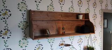 Wandplank/boekenrek massief grenen hout. beschikbaar voor biedingen