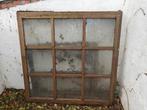 Oud raam met houten kozijn, Doe-het-zelf en Bouw, Glas en Ramen, Ophalen, Gevelraam of Ruit, Gebruikt, 120 tot 160 cm