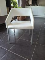 6 witte stoelen, Huis en Inrichting, Stoelen, Ophalen, Gebruikt