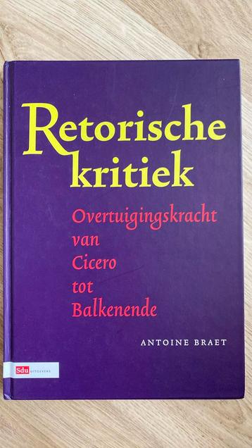 Critique rhétorique - Antoine Braet, Enlèvement ou Envoi, Comme neuf, A. Braet