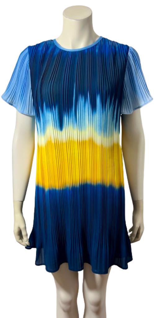 PINKO plooi jurk - FR 36 - Pre Loved, Kleding | Dames, Jurken, Zo goed als nieuw, Maat 36 (S), Blauw, Knielengte, Verzenden