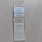 5 oude bidprentjes geboren te Meulebeke, Enlèvement ou Envoi