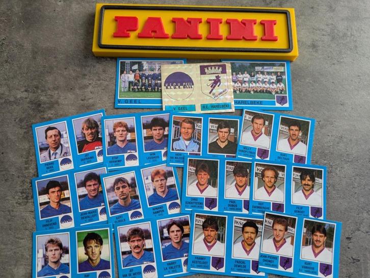 PANINI FOOTBALL 87 V.GEEL/  HARELBEKE 15 STICKERS 1987, Hobby en Vrije tijd, Stickers en Plaatjes, Nieuw, Verzenden