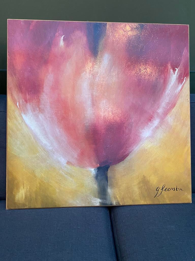 Peintures de Greetje Feenstra, Comme neuf, Enlèvement, Création originale, 50 à 75 cm