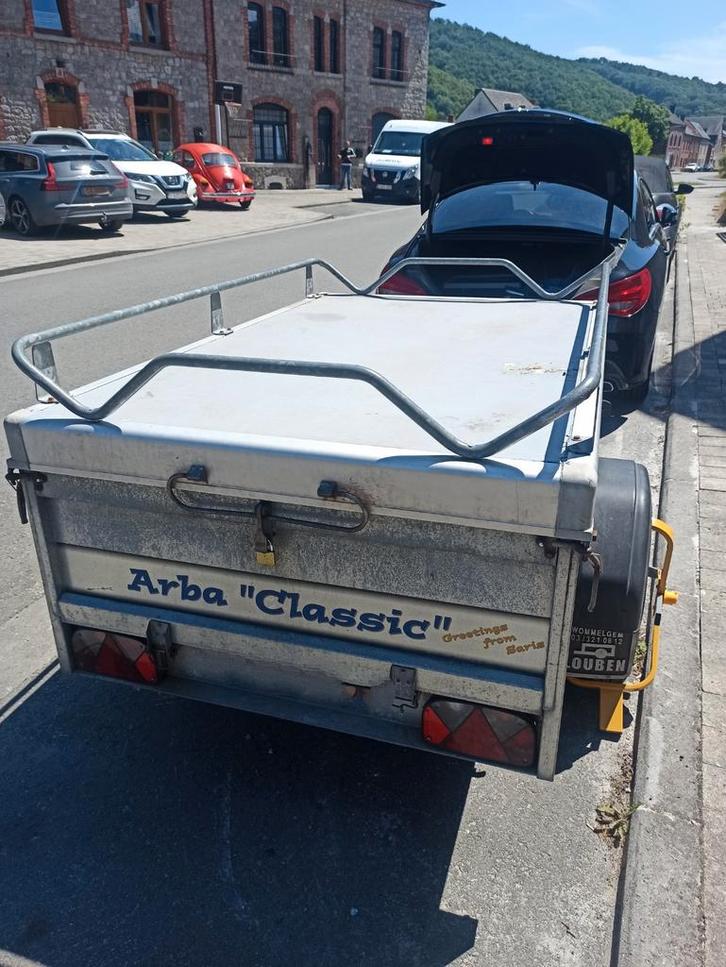 Aanhangwagen Saris met hydraulisch deksel, Auto diversen, Aanhangers en Bagagewagens, Gebruikt, Ophalen