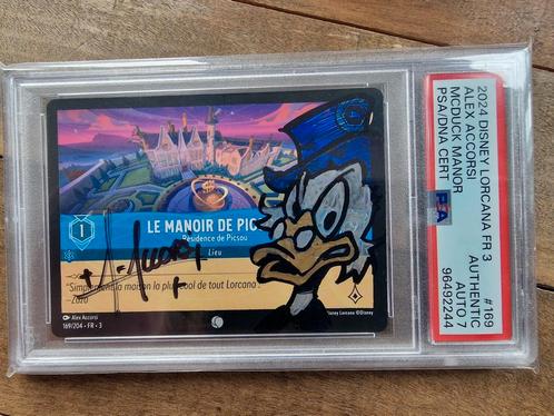 Lorcana unieke PSA kaart signed sketch Dagobert Duck chap 3, Hobby en Vrije tijd, Verzamelkaartspellen | Overige, Ophalen of Verzenden