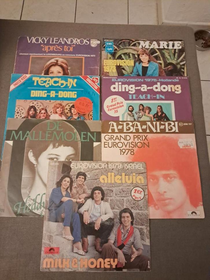 Eurovisie Songfestival, Cd's en Dvd's, Vinyl Singles, Zo goed als nieuw, Ophalen of Verzenden