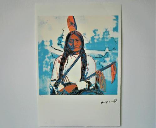 Lithografie Andy Warhol - Indiaan, Antiquités & Art, Art | Lithographies & Sérigraphies, Envoi