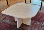 Druppelvormige Travertin salontafel, Huis en Inrichting, Ophalen, Overige materialen, 50 tot 100 cm, Zo goed als nieuw
