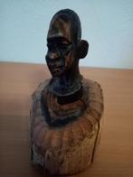 Afrikaans houten beeld man , handwerk Tanzania , 13cm / 7cm, Antiek en Kunst, Ophalen of Verzenden