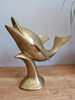 Vintage grote Messing koperen Dolfijn, Ophalen of Verzenden