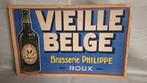 Enseigne publicitaire Vieille Belge Brasserie Philippe Roux, Collections, Marques & Objets publicitaires, Utilisé, Enlèvement ou Envoi