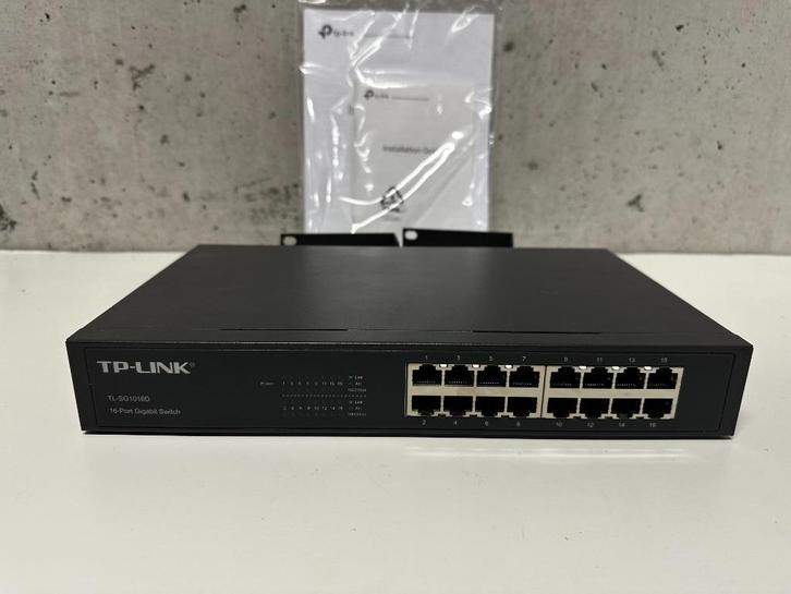 TP-Link TL-SG1016D - unmanaged gigabit switch, Computers en Software, Netwerk switches, Zo goed als nieuw, Ophalen