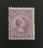 Nederland 1891 Wilhelmina 25ct NVPH 42 ongestempeld, T/m 1940, Verzenden, Postfris