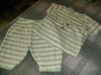 groen gestreept bloesje en broekje, Enfants & Bébés, Vêtements de bébé | Taille 50, Enlèvement ou Envoi, Pantalon