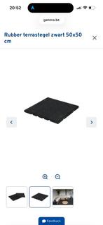Rubberen terrastegels 50x50 – 20 stuks – Zo goed als nieuw, Doe-het-zelf en Bouw, Tegels, Ophalen, Zo goed als nieuw