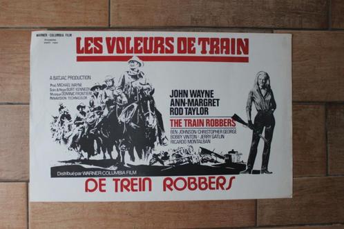 filmaffiche John Wayne The train Robbers filmposter, Verzamelen, Posters, Zo goed als nieuw, Film en Tv, A1 t/m A3, Rechthoekig Liggend