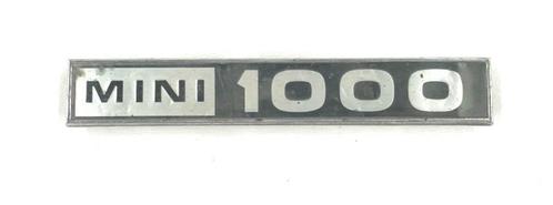Badge malle arrière MINI 1000., Autos : Pièces & Accessoires, Petit matériel, Mini, Pièces Oldtimer ou Ancêtre, Rover, Austin