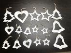 Kerstboom decoratie witte hangers, Ophalen of Verzenden, Zo goed als nieuw