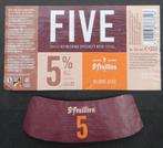 Bieretiket Five Saint-Feuillien brouwerij St.-Feuillien 3n2, Verzamelen, Ophalen of Verzenden, Gebruikt