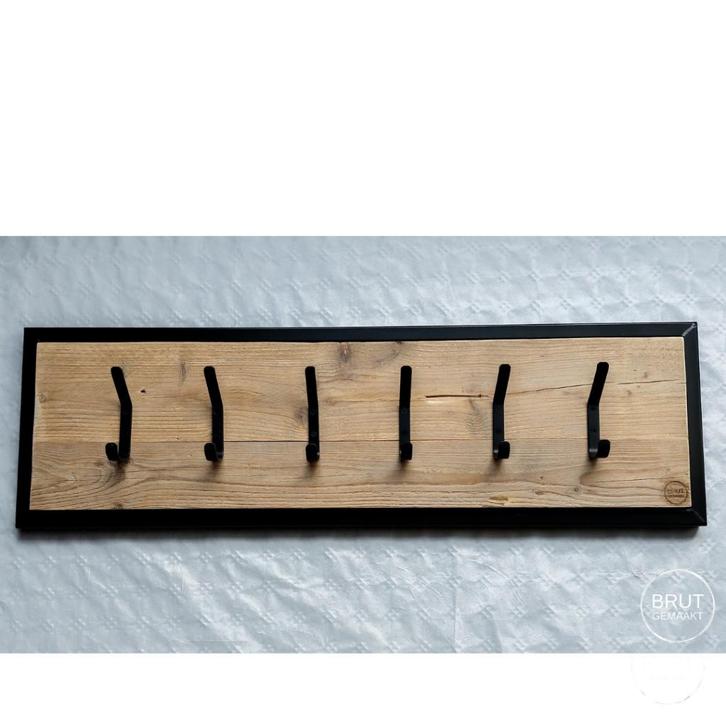 kapstok, industriële wandkapstok, Huis en Inrichting, Woonaccessoires | Kapstokken, Nieuw, Wandkapstok, Minder dan 100 cm, Hout